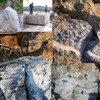 Rock Splitting Wedges, Heavy Stone Wedges, Iron Chisel and Rock