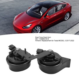 Snail Horn with Bracket, Car Snail Horn ABS Metal Alloy Rugged Structure Easy Installation OE Standard 1109660 00 B for 2017‑2022