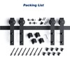 EaseLife 10 FT Double Door Sliding Barn Door Hardware Track