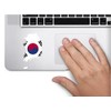 Map with Flag Inside South Korea 4x2.5 inches Sticker Decal