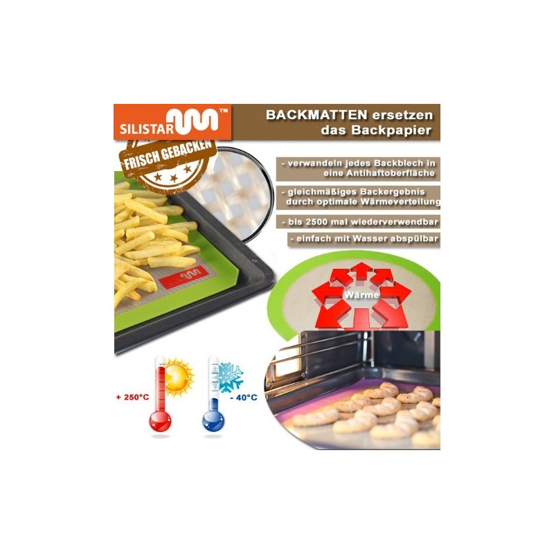 Baking Mat Silistar Round 30.5 cm - Baking Mat for