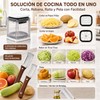 Cortador y Picador de Verduras 3 en 1 con 2