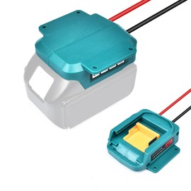 Fiihio for Power Wheels Adapter Compatible with Makita 18V Battery, Power Converters with 14 Gauge Wire for RC Toys, Robotics and Car Repair,1 Pack-Blue (No Battery)