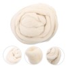OSALADI Natural Roving Wool Fiber for Needle Felting Soft DIY
