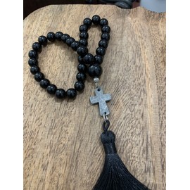 Genuine Black AgateOrthodox Christian Rosary Prayer Beads, Chotki, 10mm-33 beads