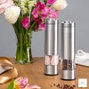 Electric Salt and Pepper Grinder - Battery Operated Stainless Steel