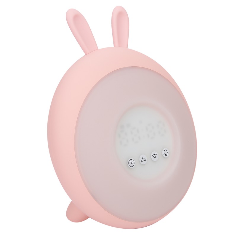 Cute Cartoon Silicone Lamp Bedroom LED Digital Touching Control Alarm