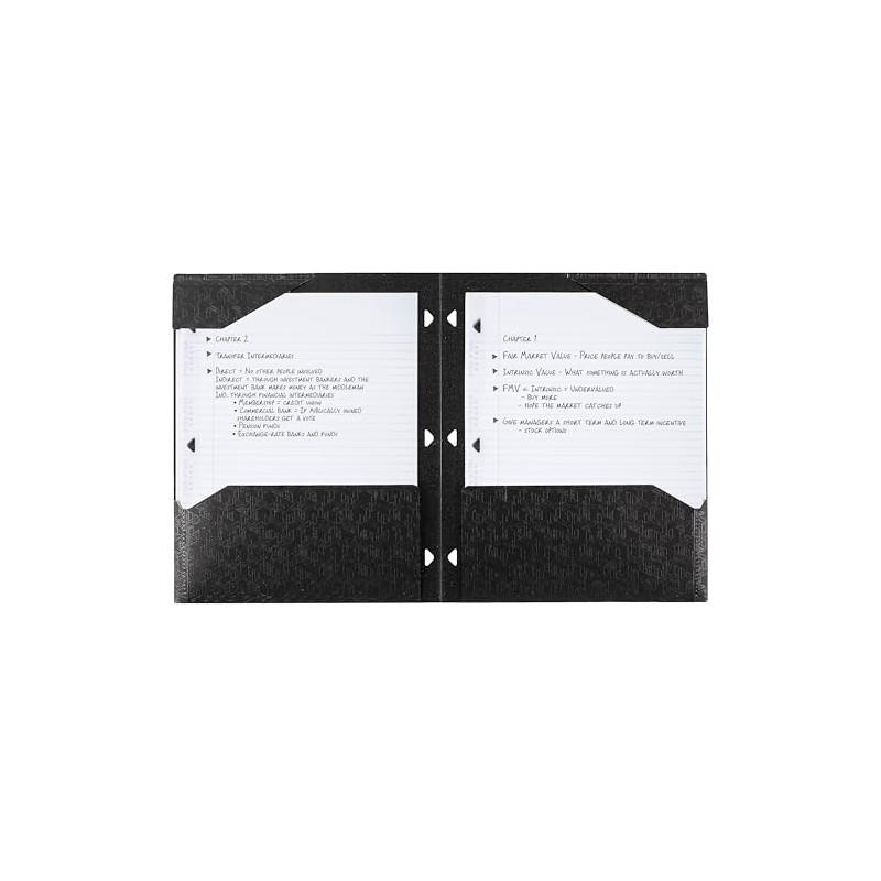 Five Star - Carpeta de 2 bolsillos, carpeta de plástico