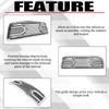 HECASA Grille w/Replacement Shell Packaged Compatible with 2009-2012 Dodge Ram