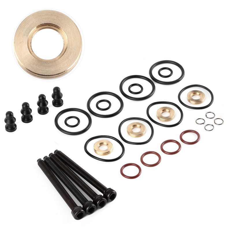 4Sets Fuel Injector Seal Repair Kit Sealing Assembly Clamp Bolt