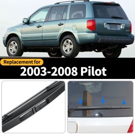 Juego completo de limpiaparabrisas trasero y brazo de repuesto para Honda Pilot 2003-2008, calidad original de fábrica