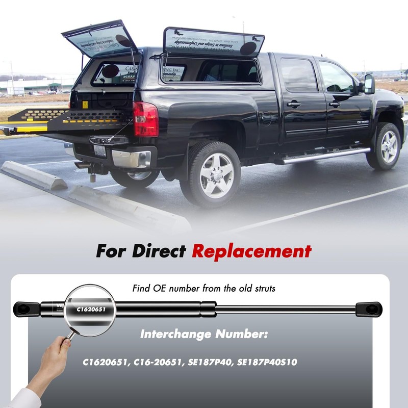 C1620651 18.5" 40 Lb Gas Strut Shock Spring Lift Support