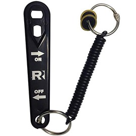 Oxygen Cylinder Wrench w/Bungee & 2 Brass Yoke Washer Seals for O-Ring Replacement on O2 Regulators