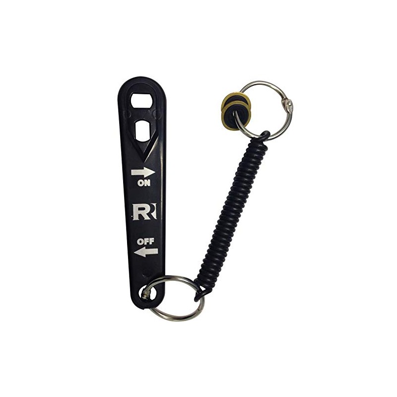 Oxygen Cylinder Wrench w/Bungee & 2 Brass Yoke Washer Seals
