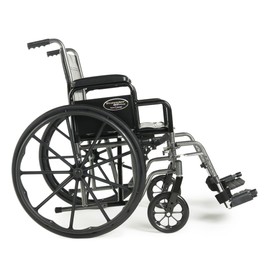 Everest & Jennings Traveler SE Plus Wheelchair, Folding, Height-Adjustable, 18" Seat