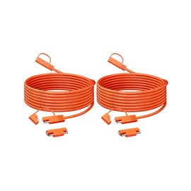 Tonton 12.5FT SAE to SAE Extension Cable 2-Pack, 16AWG Heavy Duty Quick Disconnect Connector with SAE Polarity Reverse Adapter for Automotive, Solar Panel, Battery Charger, and RV Charger