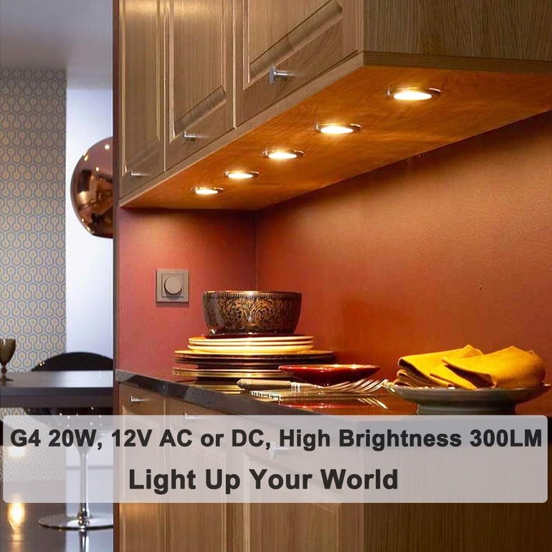G4 Light Bulb, G4 Halogen Bulbs 20W, 10PCS G4 Bulb