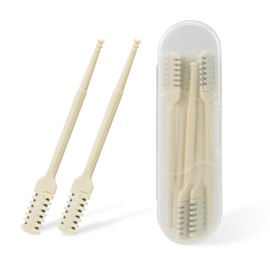 EKIND 5 Pcs Double-Sided Nose Hair Trimmer, 2-in-1 Manual Nose Hair Cutter with Ear Picker, Nostril Hair Remover Tool,Portable and Convenient, Washable, Head Nose Hair Cutter, Tail Ear Picker