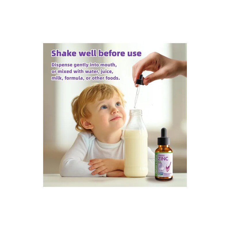 Nature's Nutra Happy Zinc, 2 Fl. Oz (60ml), Premium Baby