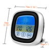 Fleischthermometer Digital Grillthermometer mit Touchscreen-Farb-LED-Display, Temperaturbereich bis 300 °C, für