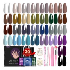 Kit De Herramientas Para Esmalte De Uñas En Gel De 30 Colore