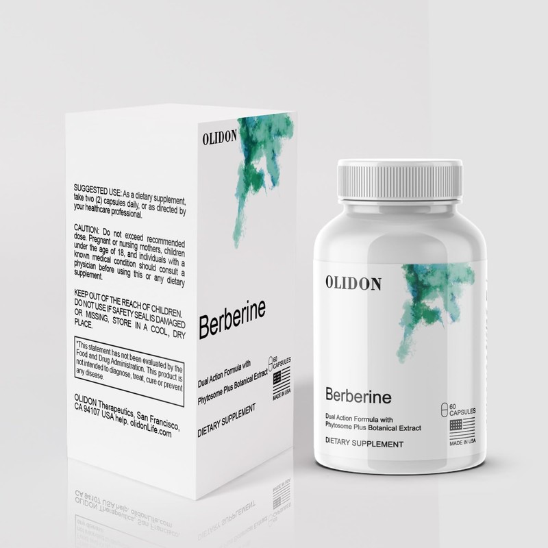 Olidon New Berberine Supplements 1000mg Per Bottle - 30 Servings