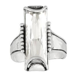 Silpada 'Many Stories' Sterling Silver Crystal Ring, Size 11, Size 11