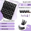 B&Qaugen Individual Eyelashes, Pack of 208 DIY Lash Clusters for