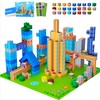 SILYMOLY Magnetic Blocks Mine Magnet World Modern City Edtion, Magnetic