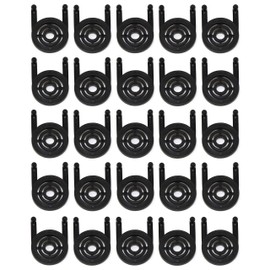 JSP Manufacturing Plastic Multi-Purpose Peg Board Tool Holders Pegboard Wall Hooks - Multi-Color/Multi-Quantity Packs | Wall Tool Organizer Garage Pegboard NO PEGBOARD Included (50, Black)