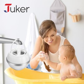 Juker Bath Ball Filter - 8 Stages-Bathtub Water Filter Removes Hundreds of Contaminants- Hard Water Softener- Improves Your Bathwater for Healthier Skin & Hair Condition- Pantone Color