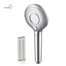 USA Stock Chrome 3-Setting High Pressure Handheld Shower Head with FilterMaterial: abs plastic, Color: Chrome