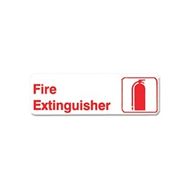 Thunder Group PLIS9316RD Information Symbol Sign 9" X 3" "Fire Extinguisher"
