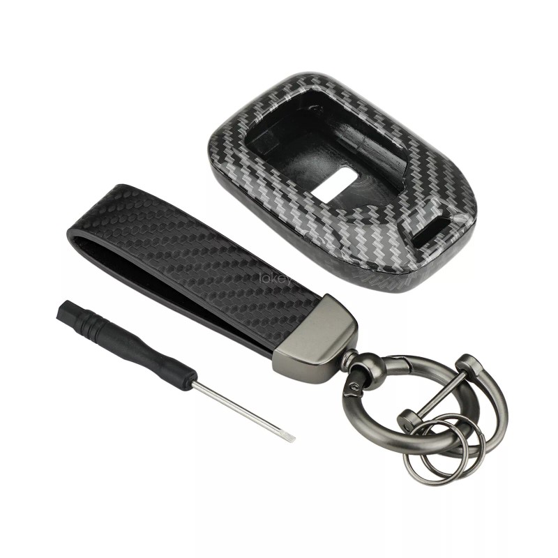 Unbranded For Chevy Silverado Suburban Tahoe Carbon Fiber Key Fob