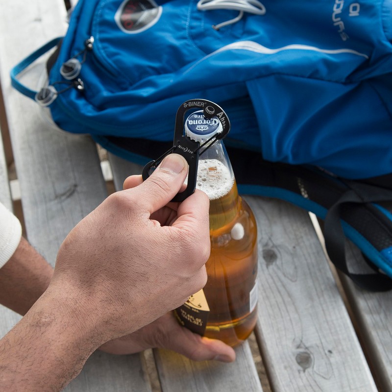 Nite Ize SBO-03-01 S-Biner Ahhh Carabiner Clip Bottle Opener