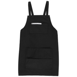 New York Central Professional Canvas Artist Apron Cross Back Adjustable Strap, 4 Pockets, Painting, Woodworking, Gardening & Cooking - Black, Men & Women