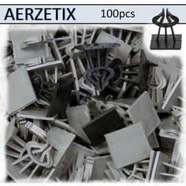 AERZETIX - C65233 - Lot of 100 reinforcement wedges with base for concrete steel from Ø4 to Ø14-25 mm overlap - horizontal mounting on extruded expanded polystyrene - plastic