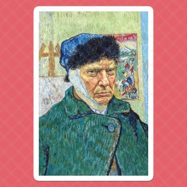 StickerManiac Trump Van Gogh Style 2024 Sticker Decal | 3x4.29 inch | Presidential Portrait