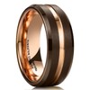 King Will Tungsten Carbide Wedding Band for Men Women-8mm Width