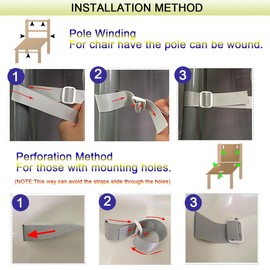 SUYIPCUS Highchair Seat Belts, 5 Point Belt Seat Belt, Replacement Safety Belts, 5 Point Child Safety Belts, Convertible Straps for Highchair/Stroller/Pushchair