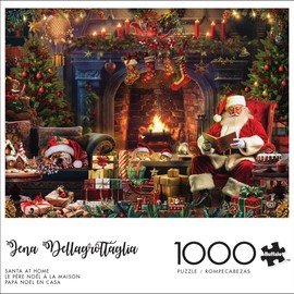 Buffalo Games - Country Life - Santa at Home - 1000 Piece Jigsaw Puzzle for Adults - Challenging Puzzle Perfect for Game Nights