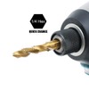 AUTOTOOLHOME 6 Pack Titanium Combination Drill Tap Bit Set Screw