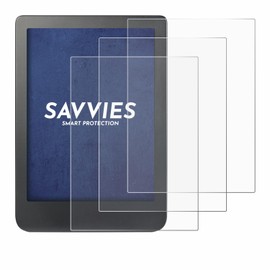 Savvies Screen Protectors for Kobo Clara HD (6 Inch) / BW/Colour Ultra Transparent Pack of 6