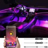 TABEN Car Neon Light Strips, 4-Piece Set with 8 Colours,