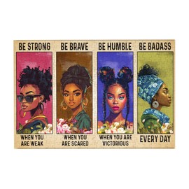 African American Jigsaw Puzzles Black Queen Girl Jigsaw Puzzles for Adults Fun Family Game Motivational Toy Educational