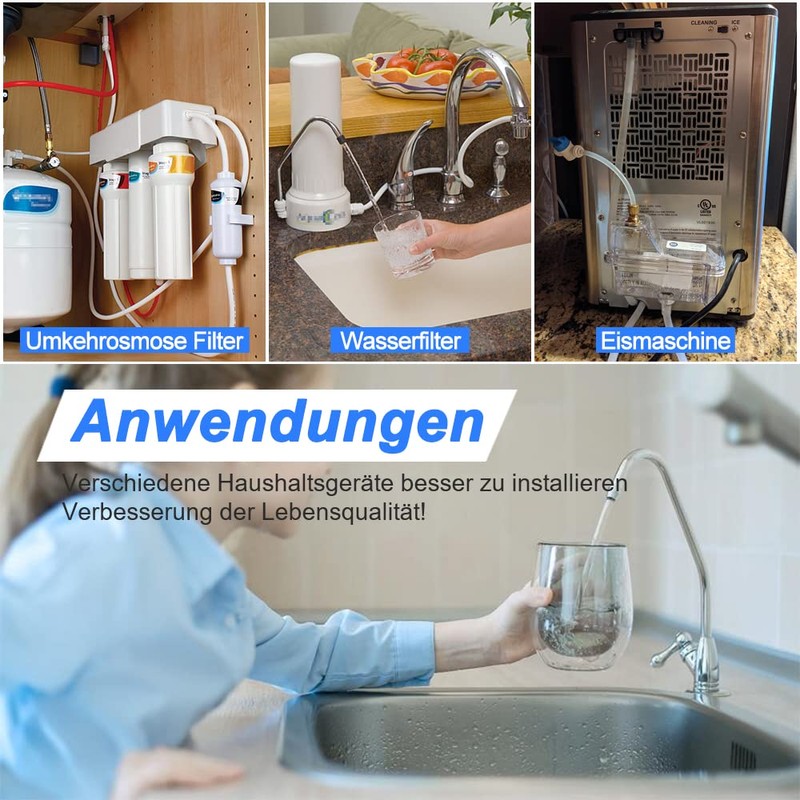 10pcs 3/8" Inline Faucet / Shut Off Valve Water Valve