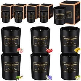MTLEE 12 Pcs Candles for Home Scented Candles Gift Set for Women Long Lasting Aromatherapy Jar Candle Bulk Soy Wax Candles for Birthday Teacher Thanksgiving Anniversary