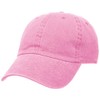 New Hattan NHN1201 Pigment Dyed Cotton Baseall Cap, Pink, Free