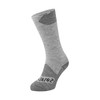 SEALSKINZ Unisex Waterproof All Weather Mid Length Sock, Grey/Grey Marl,