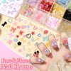 3D Nail Charms Flower Nail Charms, Mix Bow Flowers Butterfly